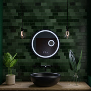Oglinda LED Rotunda, 11W, 60cm, Micah Senzor MotionGlow Marcello, Sistem Dezaburire, Ceas & Termometru, Lupa Cosmetica, Dimabila Oglinzi Marcello Default Title Alessandro Design