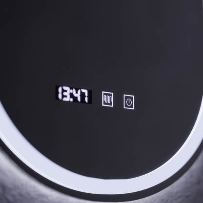 Oglinda LED Touch ONIRA Sistem Dezaburire, Ceas si Temperatura 50x80 cm Oglinzi Korman S Default Title Alessandro Design