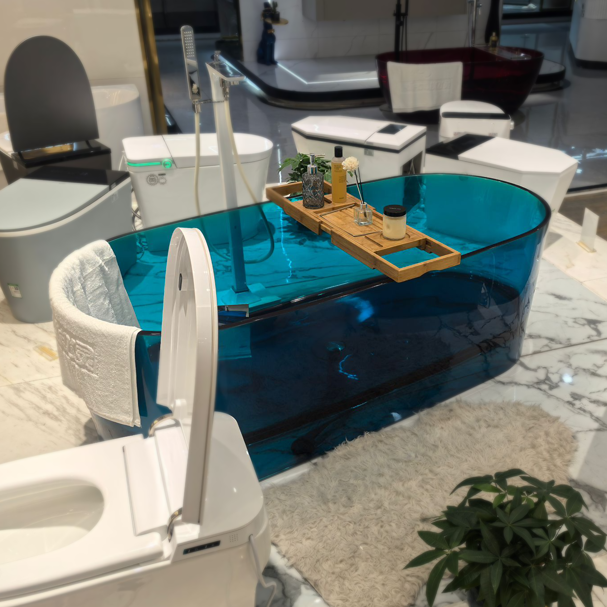 Cada Freestanding, Ovala, Sky Blue, Rasina, 170x78x56cm Cazi Freestanding Default Title Alessandro Design