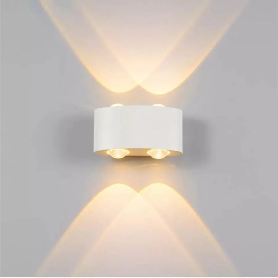 Fantas Aplica LED de Exterior si Interior, 4 Surse x 1W, IP65, Metalic, Alb, 3000K Aplice de Exterior Default Title Alessandro Design