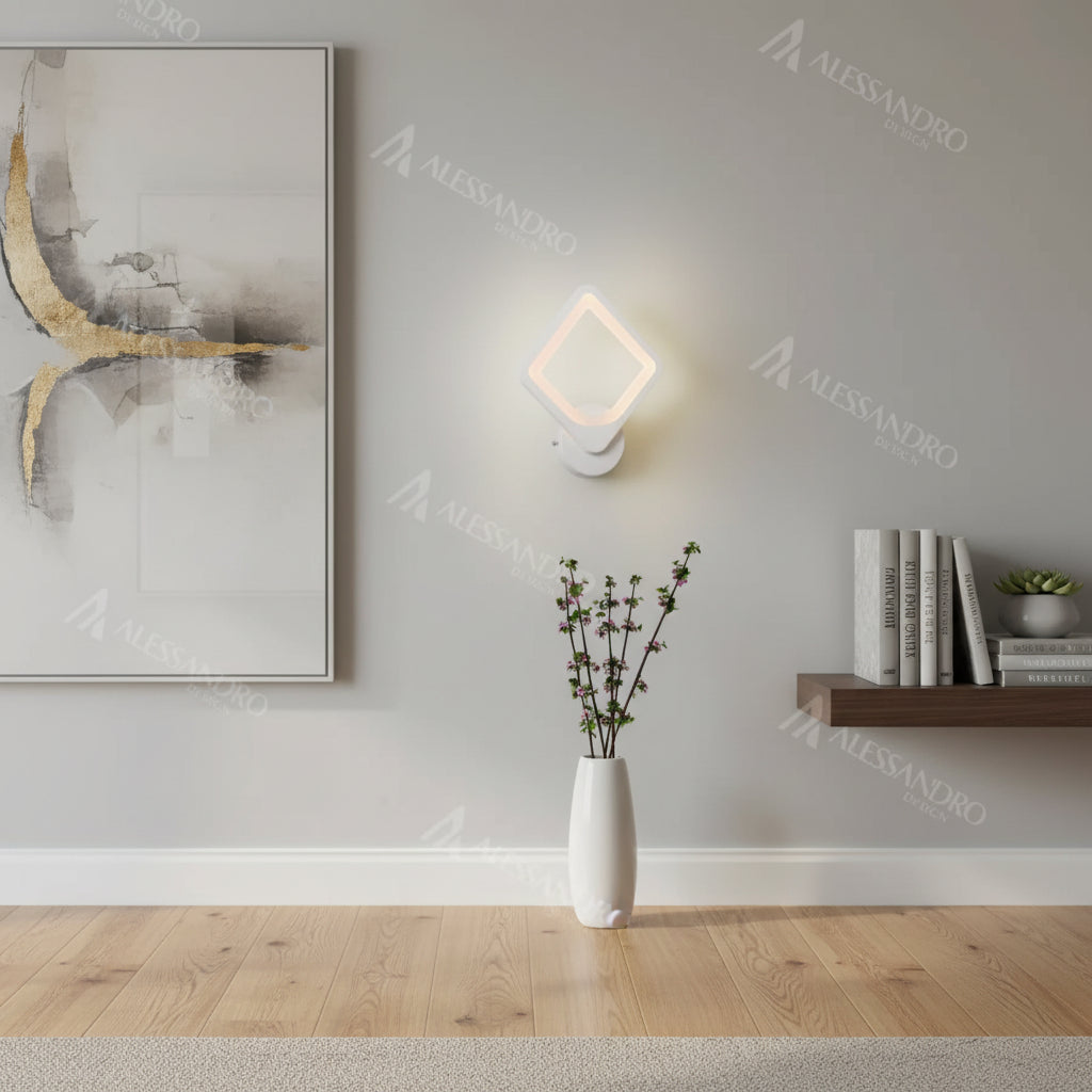 Aplica LED Akila, 15W, Alb, Lumina Rece/Calda/Neutra Aplice de Interior Default Title Alessandro Design