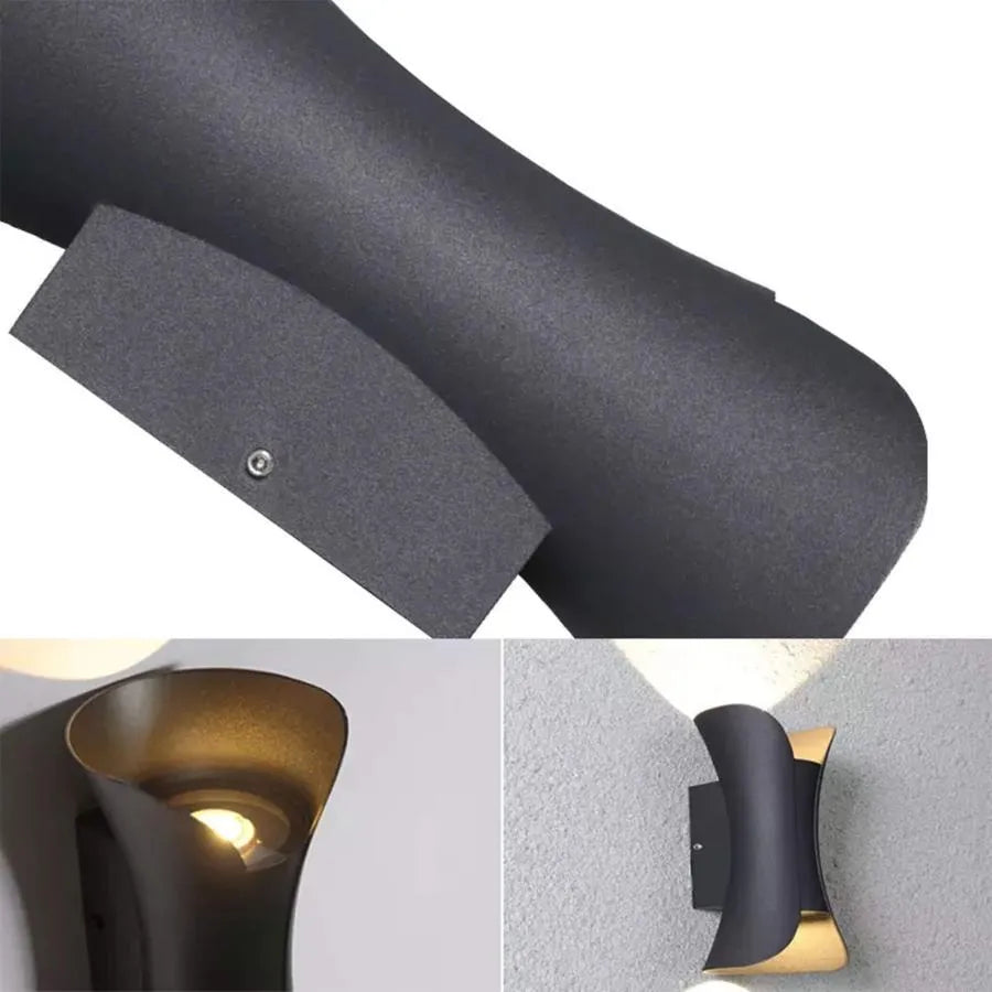 Aplica LED de Exterior Heba, 10W IP65, Metal, Negru Aplice de Exterior Default Title Alessandro Design