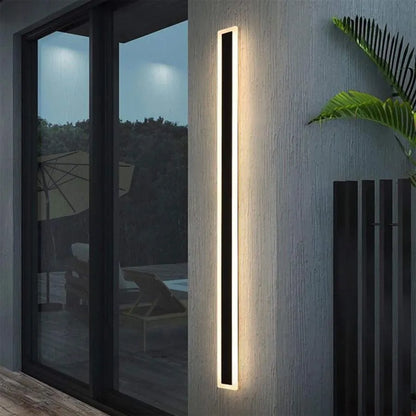 Aplica LED de Exterior Mack, Lungime 80cm, 11W, IP65, Lumina neutra, Metal, Liniar, Negru Aplice de Exterior Default Title Alessandro Design