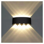 Fantas Aplica LED de Exterior si Interior, 8 Surse x 1W, IP65, Metalic, Negru, 3000K Aplice de Exterior Default Title Alessandro Design