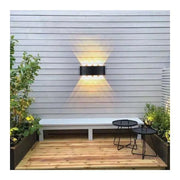 Fantas Aplica LED de Exterior si Interior, 8 Surse x 1W, IP65, Metalic, Negru, 3000K Aplice de Exterior Default Title Alessandro Design