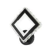 Aplica LED TERRANO cu Cristale, Patrat, 24W, Lumina Rece/Calda/Neutra, Negru & Inox Aplice de Interior Default Title Alessandro Design