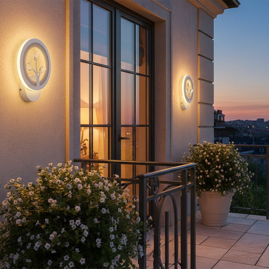 Aplica LED DAISY, 14W, Lumina Rece/Calda/Neutra, Alb cu Cristal Aplice de Interior Default Title Alessandro Design