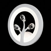 Aplica LED DAISY, 14W, Lumina Rece/Calda/Neutra, Alb cu Cristal Aplice de Interior Default Title Alessandro Design