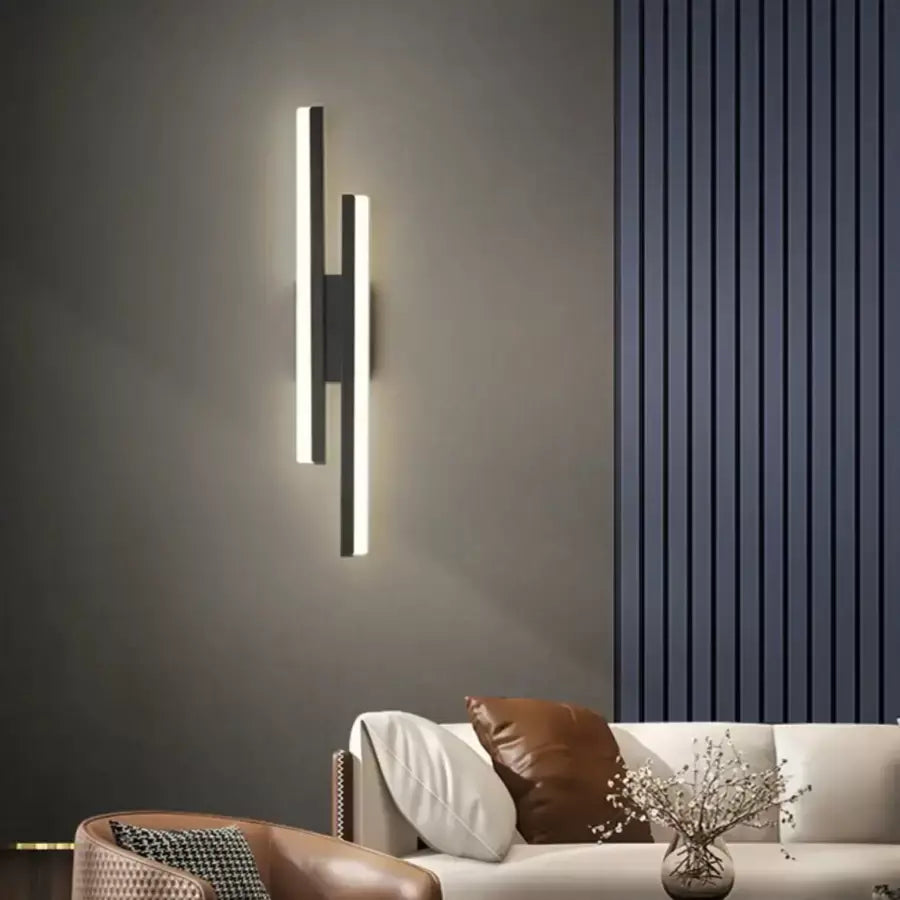 Aplica LED Lyra, 18W, Acril, Alb Negru Aplice de Interior Default Title Alessandro Design