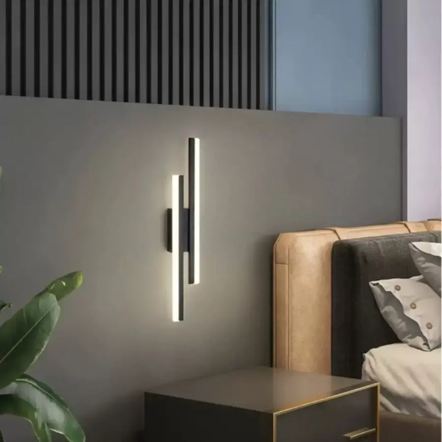 Aplica LED Lyra, 18W, Acril, Alb Negru Aplice de Interior Default Title Alessandro Design