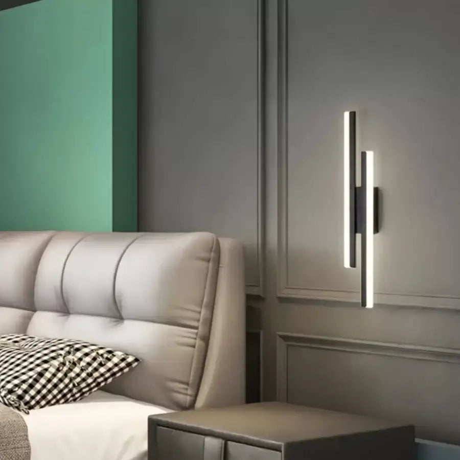 Aplica LED Lyra, 18W, Acril, Alb Negru Aplice de Interior Default Title Alessandro Design