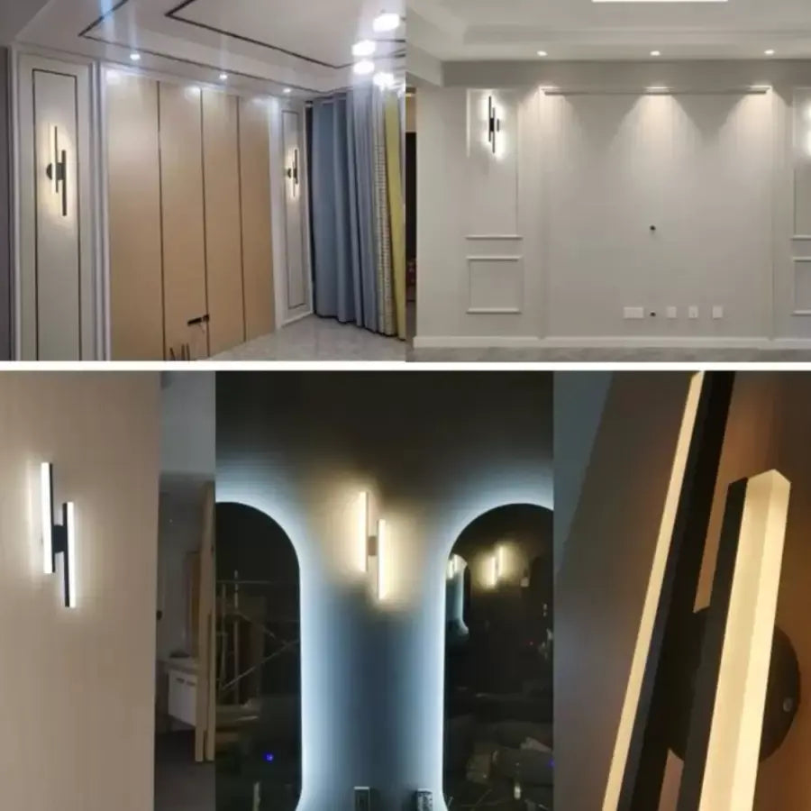 Aplica LED Lyra, 18W, Acril, Alb Negru Aplice de Interior Default Title Alessandro Design