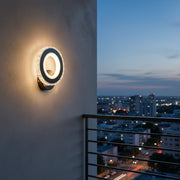 Aplica LED NOVA Rotonda, 16W, Negru & Inox, lumina Calda/Rece/Neutra Aplice de Interior Default Title Alessandro Design