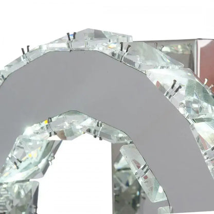 Lustra LED cu cristal MAJORA 8W, Diametru 20cm, lumina Rece/Calda/Neutra, Crom Lucios Lustre LED Cristal Default Title Alessandro Design