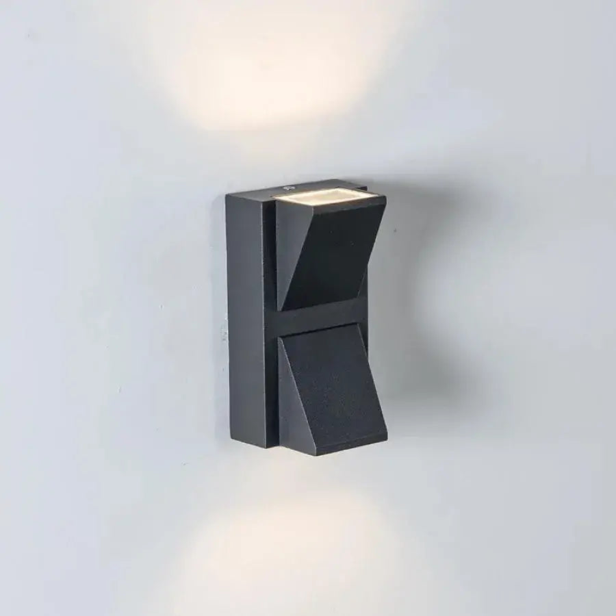 Vonkajšie nástenné svetlo šarlátové LED, 6W, čierne, kov, IP65, 3000K Vonkajšie nástenné svietidlá Predvolený názov Alessandro Design