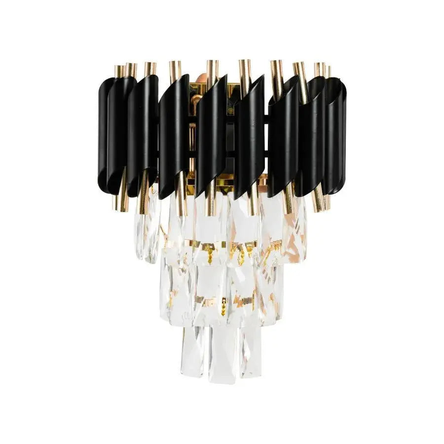 Aplica Candelabru Cristal VERSAILLES Piccolo, 2xE14, Negru Aplice de Interior Default Title Alessandro Design