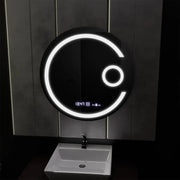 Oglinda LED Rotunda, 60cm, Visio MotionGlow Marcello, Sistem Dezaburire, Ceas & Termometru, Lupa Cosmetica, Dimabila Oglinzi Marcello Default Title Alessandro Design