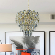 Candelabru Cristal WINDSOR Petito 3xE14, Diametru 29cm, Auriu Lucios, Inaltime Reglabila, Metal si Cristal Candelabre Cristal Default Title Alessandro Design