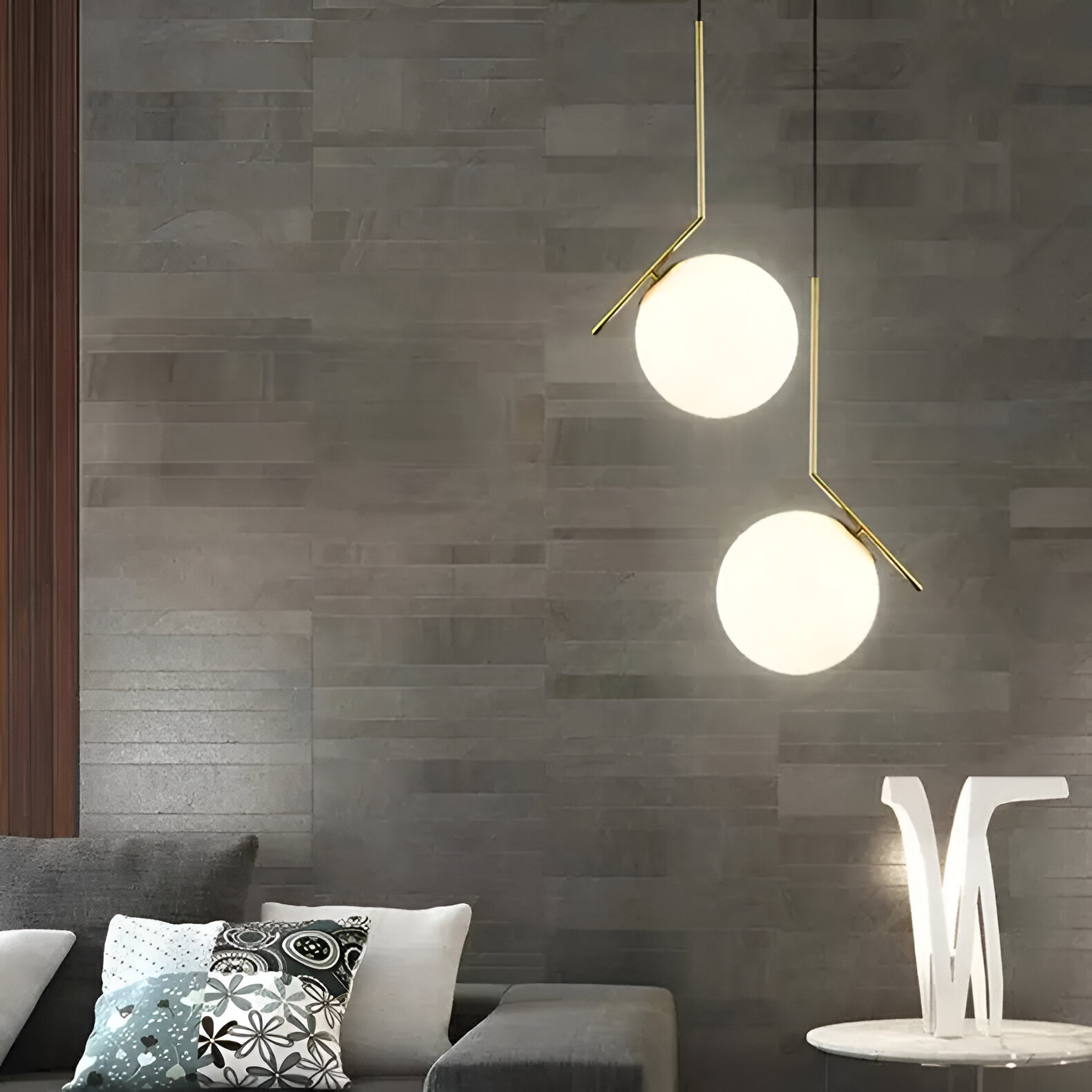 Lustra LOFT Haven, 1x E27, Alb Auriu, Metal, Inaltime Reglabila, Modern Lustre Moderne Default Title Alessandro Design