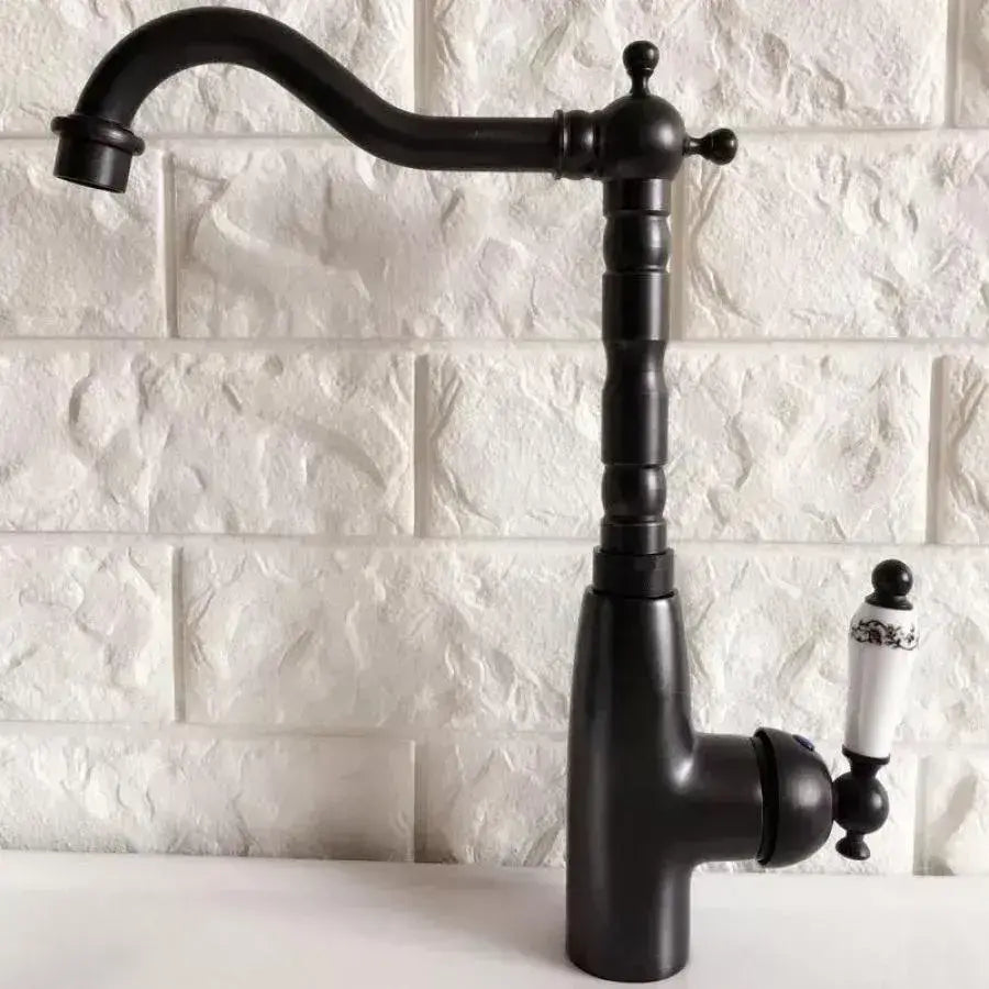 Kuchynská batéria, sanitárna mosadz, čierna, OD/2051 Kuchynské batérie Predvolený názov Alessandro Design