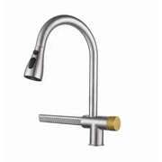 Baterie Bucatarie cu Dus Extractibil Inox Argintiu Cu Functie Cascada YB1500S Baterii de Bucatarie Default Title Alessandro Design