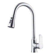Baterie Bucatarie cu Dus Extractibil Inox Argintiu ZY1014 Baterii de Bucatarie Default Title Alessandro Design