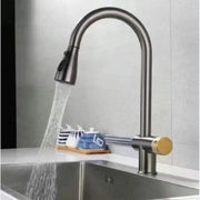 Baterie Bucatarie cu Dus Extractibil Inox Gri Cu Functie Cascada YB1500N Baterii de Bucatarie Default Title Alessandro Design