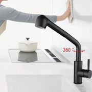 Baterie Bucatarie cu Dus Extractibil, Inox SUS304, Negru, HS004 Baterii de Bucatarie Default Title Alessandro Design