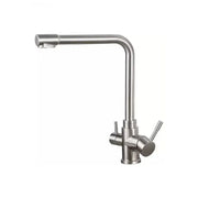 Baterie Bucatarie cu 3 Cai Inox Argintiu CF016 Baterii de Bucatarie Default Title Alessandro Design