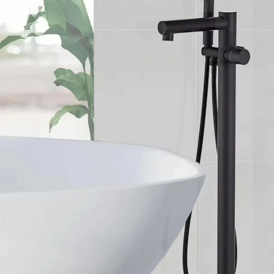 Podlahová batéria, sanitárna mosadz, čierna, CF2038 Batérie a sprchové stĺpy Predvolený názov Alessandro Design
