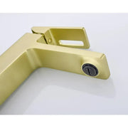 Baterie Lavoar Monocomanda Cartus Ceramic Alama Sanitara Auriu Satin Racorduri si Kit Fixare Incluse 9807D Baterii de Baie Default Title Alessandro Design