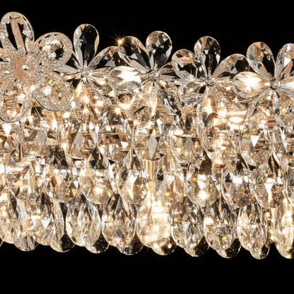 Krištáľový luster Regalis 11x E14, priemer 85 cm, lesklé zlato, nastaviteľná výška, kov a krištáľ