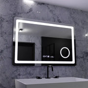 Oglinda LED Rectangulara, 90x60cm, Souverain MotionGlow Marcello, Sistem Dezaburire, Ceas & Termometru, Lupa Cosmetica, Dimabila Oglinzi Marcello Default Title Alessandro Design