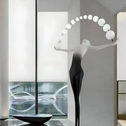 Lampadar Anatolio LED 24W 4000KMetal Negru Veioze & Lampadare Default Title Alessandro Design