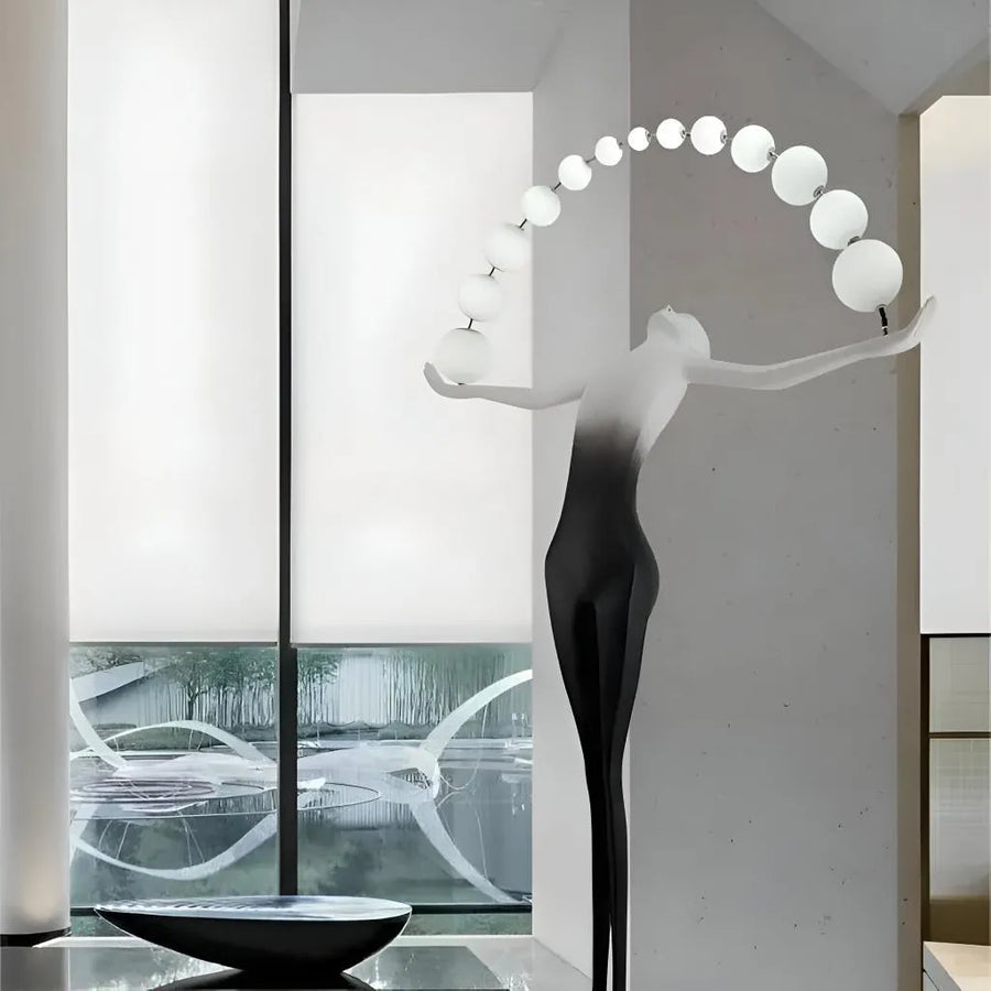 Lampadar Anatolio LED 24W 4000KMetal Negru Veioze & Lampadare Default Title Alessandro Design
