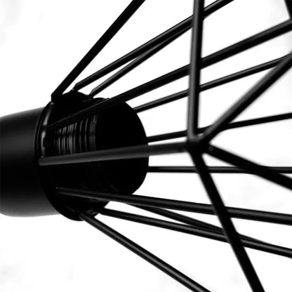 Lustra Shion 3xE27, Negru, Metal, Diametru 50cm Lustre Industrial Default Title Alessandro Design
