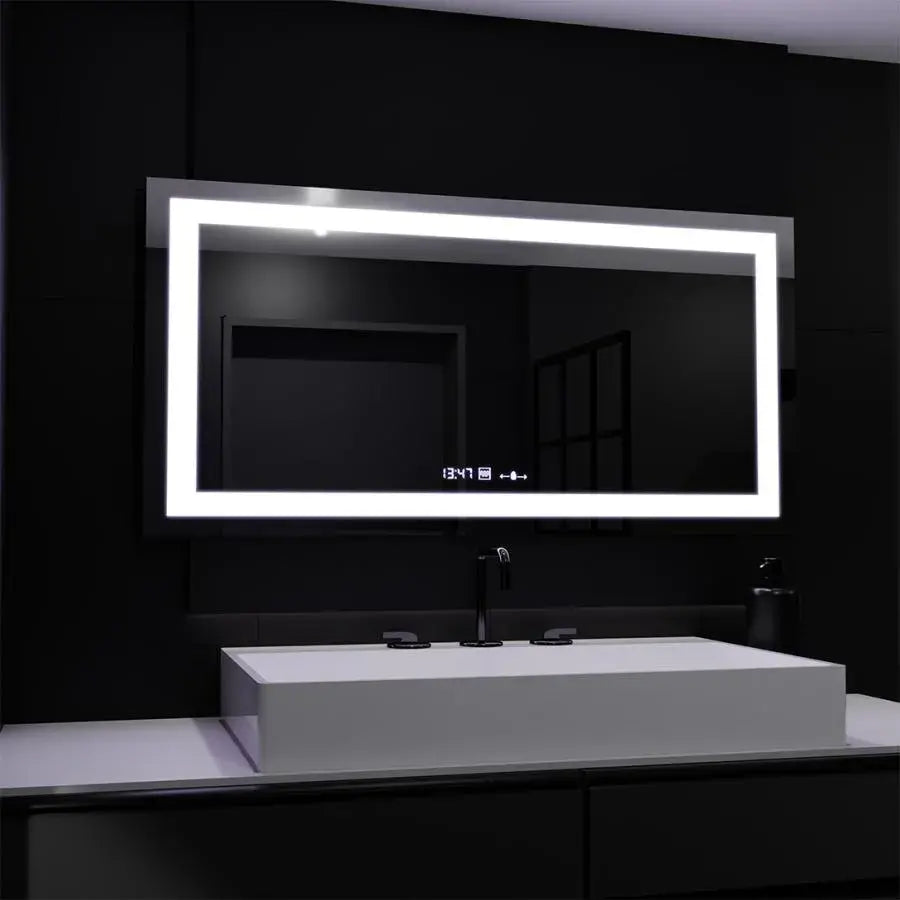 Oglinda LED Rectangulara, 160x80cm, Verite MotionGlow Marcello, Sistem Dezaburire, Ceas & Termometru, Dimabila Oglinzi Marcello Default Title Alessandro Design