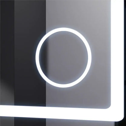 Oglinda LED Rectangulara, 90x60cm, Souverain MotionGlow Marcello, Sistem Dezaburire, Ceas & Termometru, Lupa Cosmetica, Dimabila Oglinzi Marcello Default Title Alessandro Design
