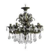 SANSSOUCI Magno krištáľový luster, 8xE14, priemer 65cm, starožitné mosadzné klasické lustre Predvolený názov Alessandro Design