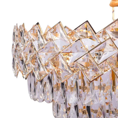 Candelabru Cristal WINDSOR Supremo 10xE14, Diametru 80cm, Auriu Lucios, Inaltime Reglabila Candelabre Cristal Default Title Alessandro Design