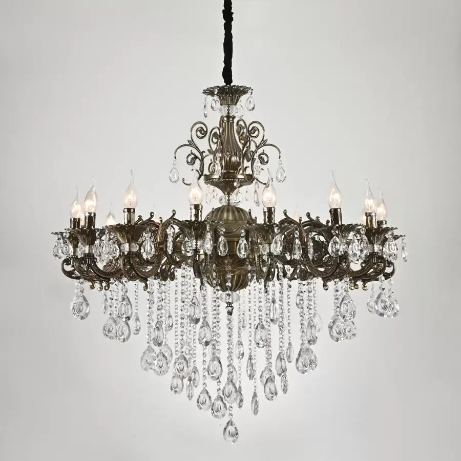 Candelabru Christopher 16x E14 Bronz Antichizat Candelabre Clasice Default Title Alessandro Design