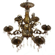 Candelabru Cristal SANSSOUCI Magno, 6xE14, Diametru 62cm, Alama Antichizata Candelabre Clasice Default Title Alessandro Design