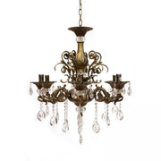 Candelabru Cristal SANSSOUCI Magno, 6xE14, Diametru 62cm, Alama Antichizata Candelabre Clasice Default Title Alessandro Design