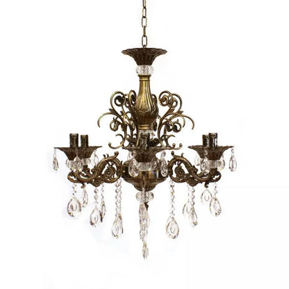 Candelabru Cristal SANSSOUCI Magno, 6xE14, Diametru 62cm, Alama Antichizata Candelabre Clasice Default Title Alessandro Design