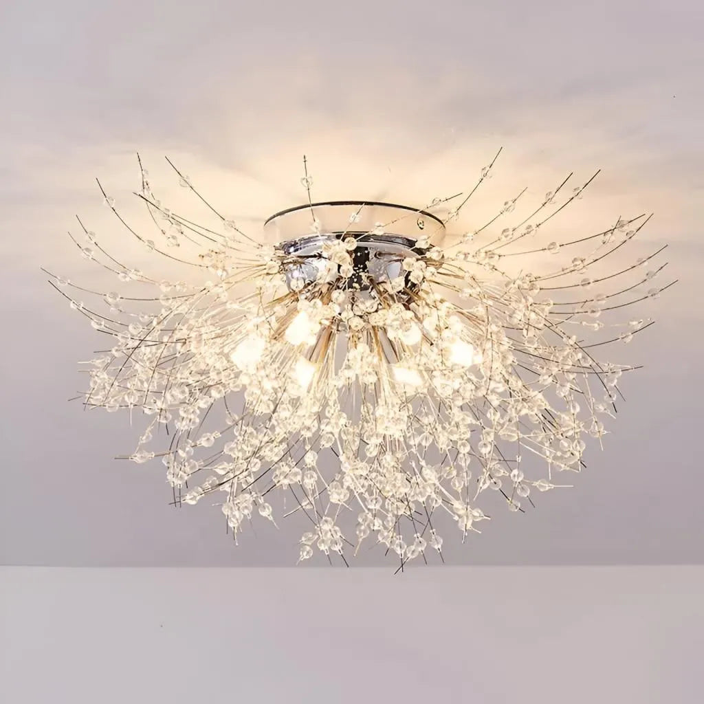 Candelabru Cristal RONDO Vivace, 5x G9, Diametru 40cm, Argintiu Lucios Candelabre Moderne Default Title Alessandro Design