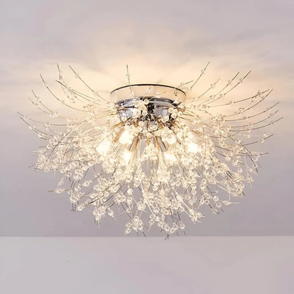 Candelabru Cristal RONDO Vivace, 5x G9, Diametru 40cm, Argintiu Lucios Candelabre Moderne Default Title Alessandro Design