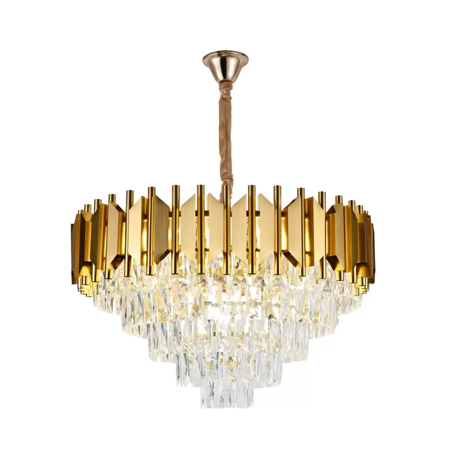 Candelabru Cristal Braylen 8x E14 Diametru 60cm Auriu Candelabre Cristal Default Title Alessandro Design