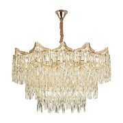 Candelabru Cristal Diametru 78cm, 20x E27, Auriu, Inaltime Reglabila Candelabre Cristal Default Title Alessandro Design