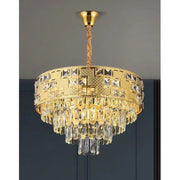 Candelabru Cristal NEUSCHWANSTEIN Nobile 4xE14, Diametru 40cm, Auriu, Inaltime Reglabila Candelabre Cristal Default Title Alessandro Design
