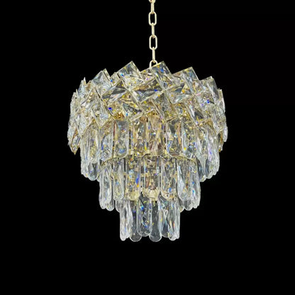 Candelabru Cristal WINDSOR Petito 3xE14, Diametru 29cm, Auriu Lucios, Inaltime Reglabila, Metal si Cristal Candelabre Cristal Default Title Alessandro Design